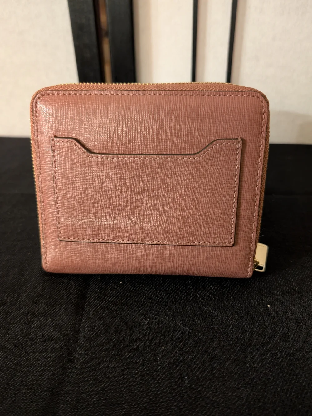 Coach Compact Zip Wallet in Dusty Rose